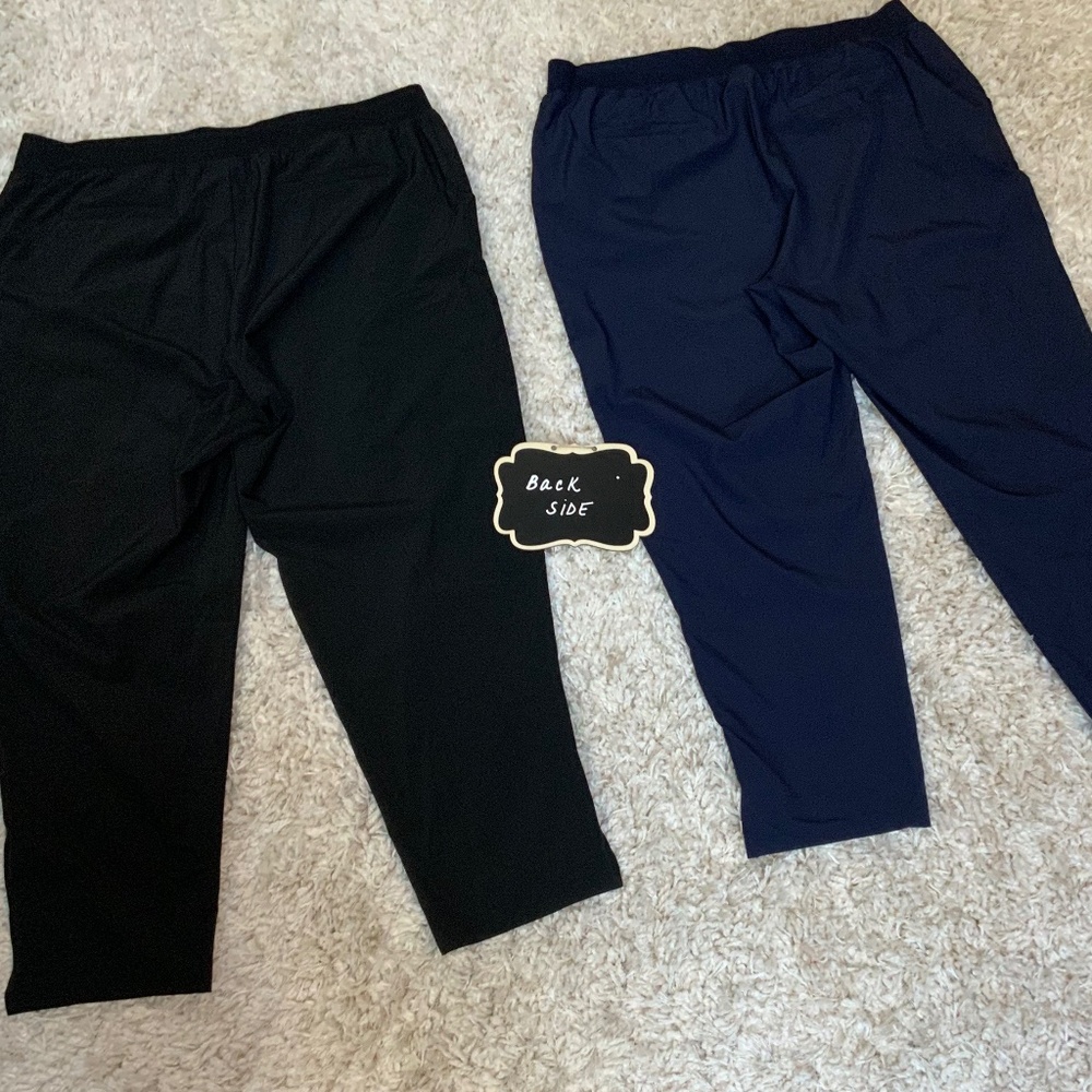 A New Day Blue Black L x 2 Pair, One Navy, One Black Lightweight Pants